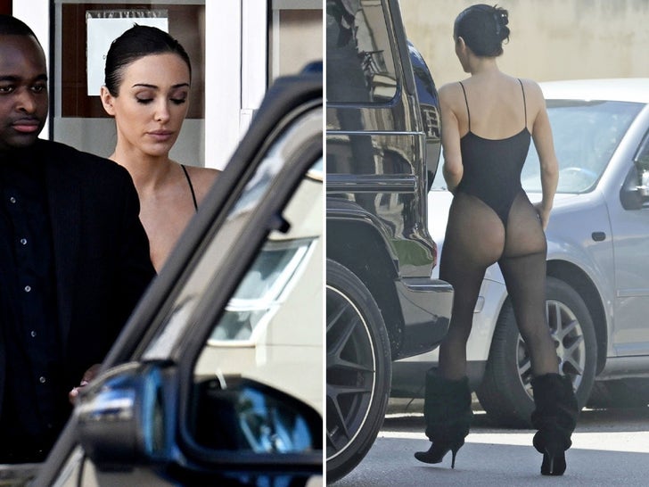 Bianca Censori in Mallorca At An MRI Clinic