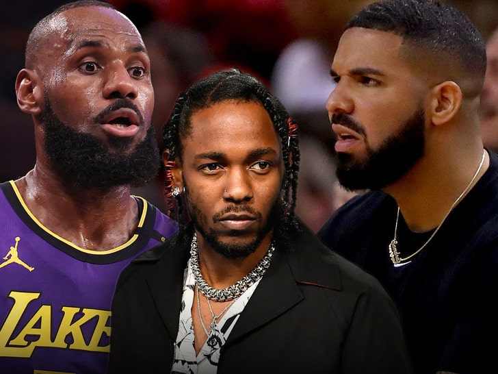 9b67912342bb406fa18fc110693c39fb_md LeBron James Seemingly Claps Back At Drake Diss With More Kendrick Lamar Praise