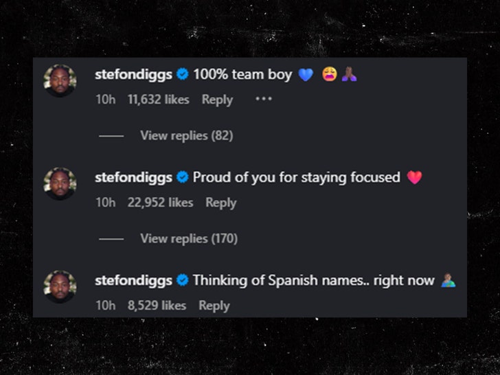 stefon diggs comments on cardi b post insta 1