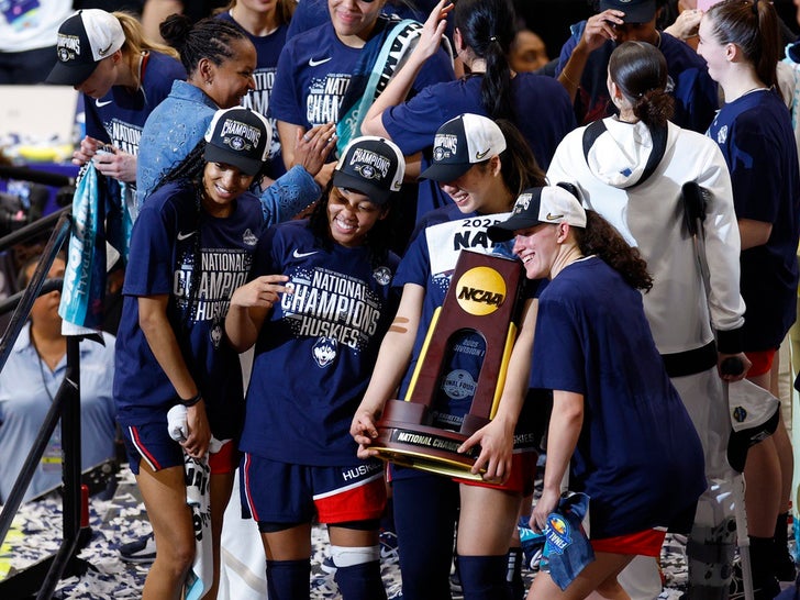 Uconn Celebrates Championship Win