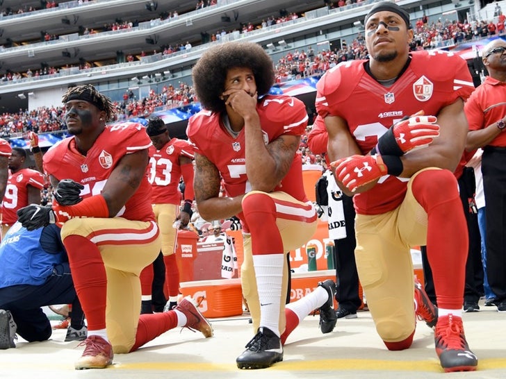 Colin Kaepernick Kneeling in Protest