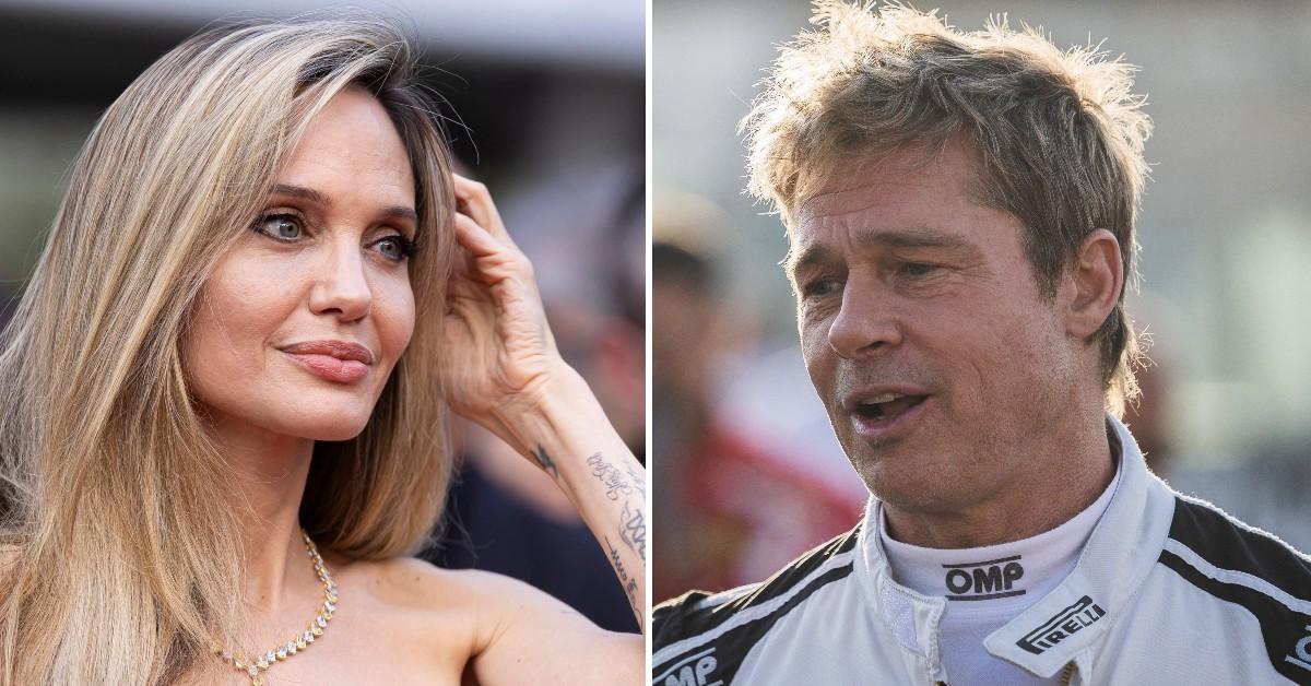 angelina-jolie-pleading-truce-brad-pitt-winery-fight-fears-stress-cause-cancer-pp-1747858343239 Split photo of Angelina Jolie, Brad Pitt.