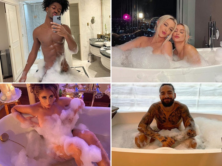 Stars Taking Bubble Baths