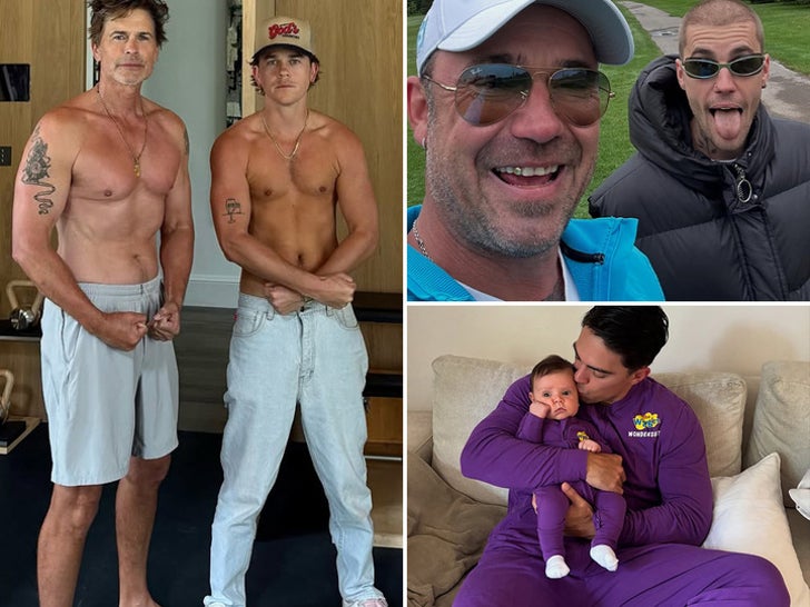 b4f12ed85fc7401eb2b674780a82e676_md Celebrity Dads With Mini-Mes -- Twinning!