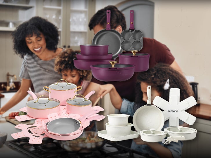 b79f3adf789b47a1bad2f6b33373c8e7_md Family Cooking In The Kitchen Surrounded By Pots And Pans