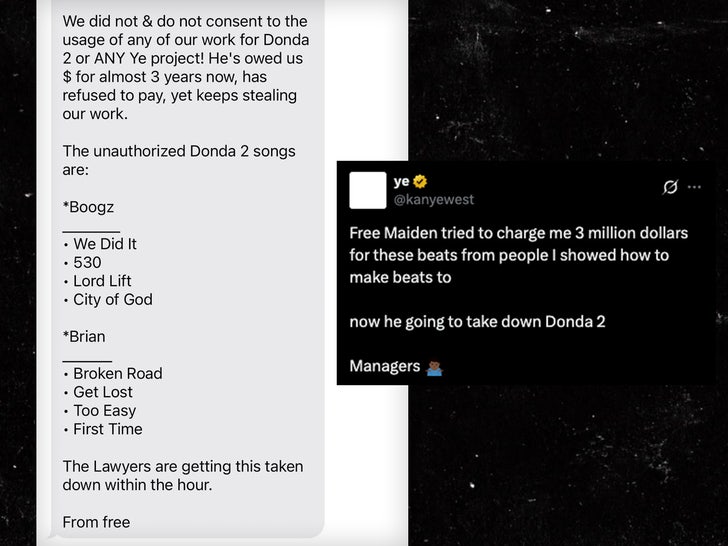 kanye west free maiden tweet x sub