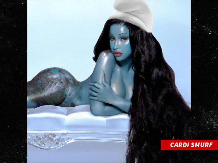 b7e70f44ef834503986ef5d68b80e66d_md cardi b as smurf insta 1