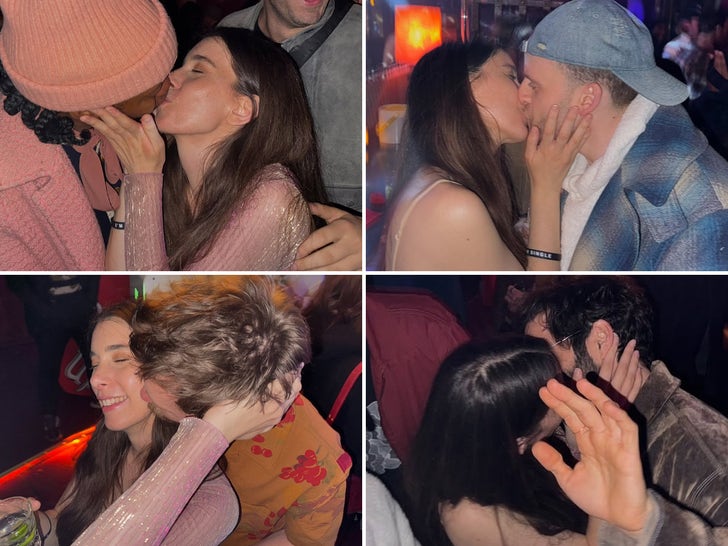 Danielle Haim's Birthday Kisses