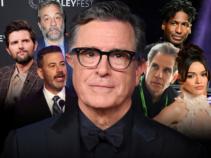 stephen colbert and celeb supporters getty 1