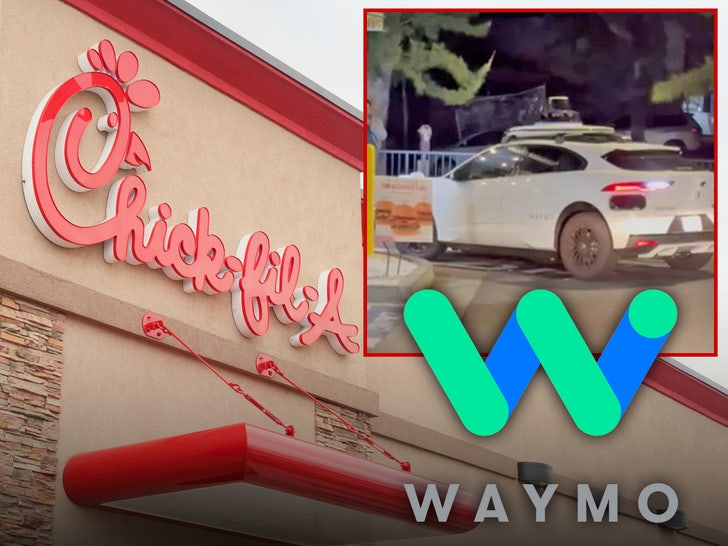waymo stuck in drive thru chik fil a main getty ktla