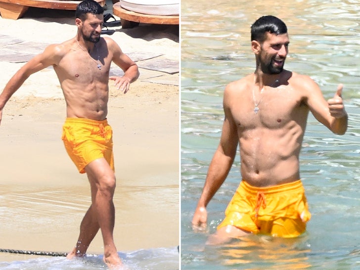 bc56fa1e0fa74329b05d39604e2eaf4b_md Novak Djokovic Spends Beach Day With Family