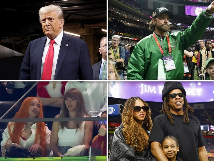 Celebrities at Super Bowl LIX