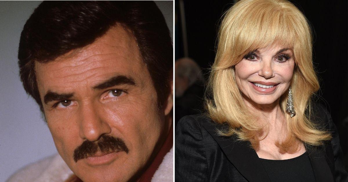 Split photo of Loni Anderson and Burt Reynolds