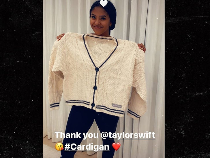 natalia bryant taylor swift cardigan