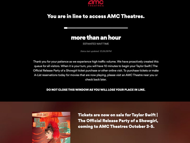 amc site down taylor swift