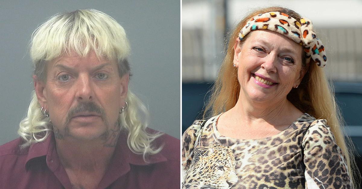 cat-fight-caged-joe-exotic-rips-apart-carole-baskins-claim-her-missing-ex-husband-is-alive-and-well-in-costa-rica-pp-1674742794636 Split Photo of Joe Exotic and Carole Baskins