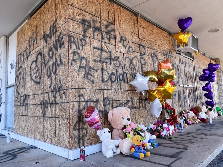 Young Dolph Memorial At Makeda's