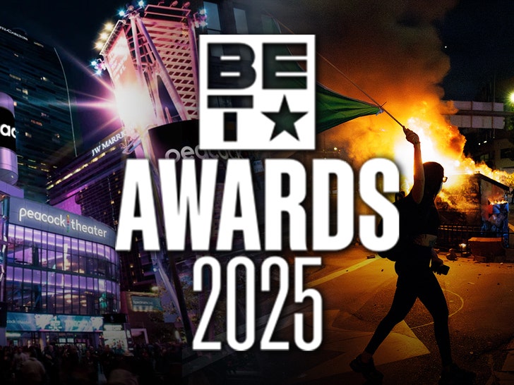 bet awards peacock theatre ice protests getty 1