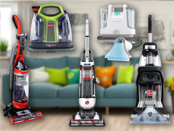 da17fb7a22dd48b3af0259dd7c8d5179_md A Collection Of Vacuums And Carpet Cleaners In A Living Room