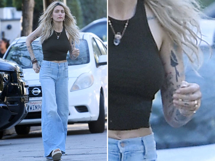 ded84b7ae96645879f7fb06a72e195f3_md Paris Jackson Rockin' Out While Recording New Album