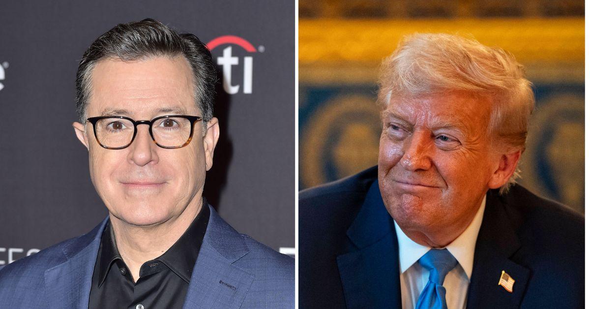 donald-trump-mocks-stephen-colbert-cancelation-1753814995214 Photo of Stephen Colbert and Donald Trump