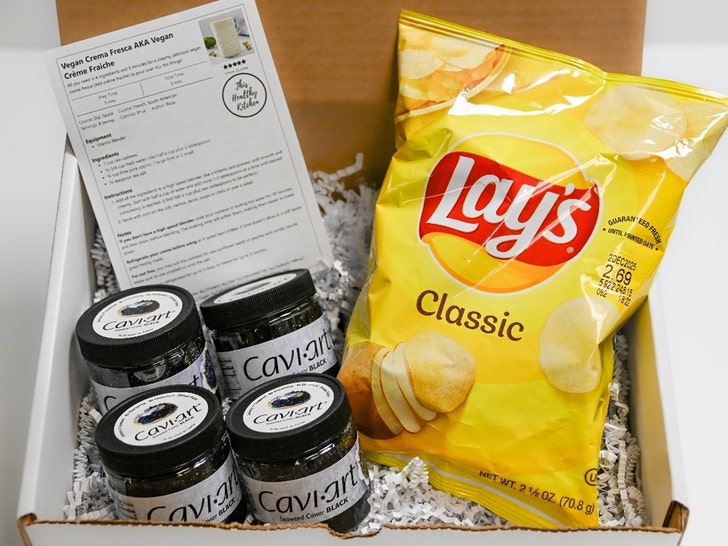 peta caviar and lay chips PETA