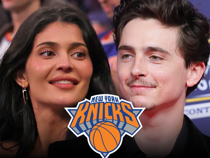 kylie jenner timothee chalamet knicks main getty