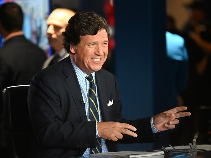 Tucker Carlson Hard At Work