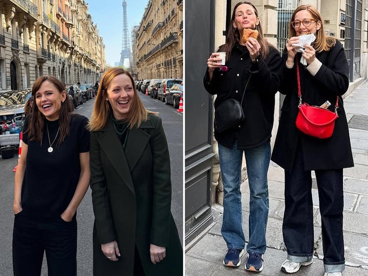 ed0684e6c1b444e491638456a6318b4f_md Jennifer Garner and Judy Greer Take Over France