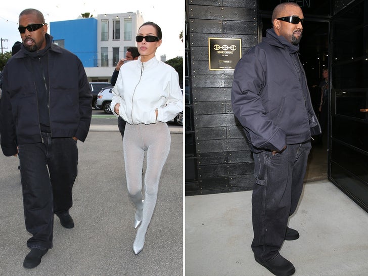 ee4accdc5a044c74a6460d228d8b549e_md Kanye West And Bianca Censori Outside The Studio After The Grammys