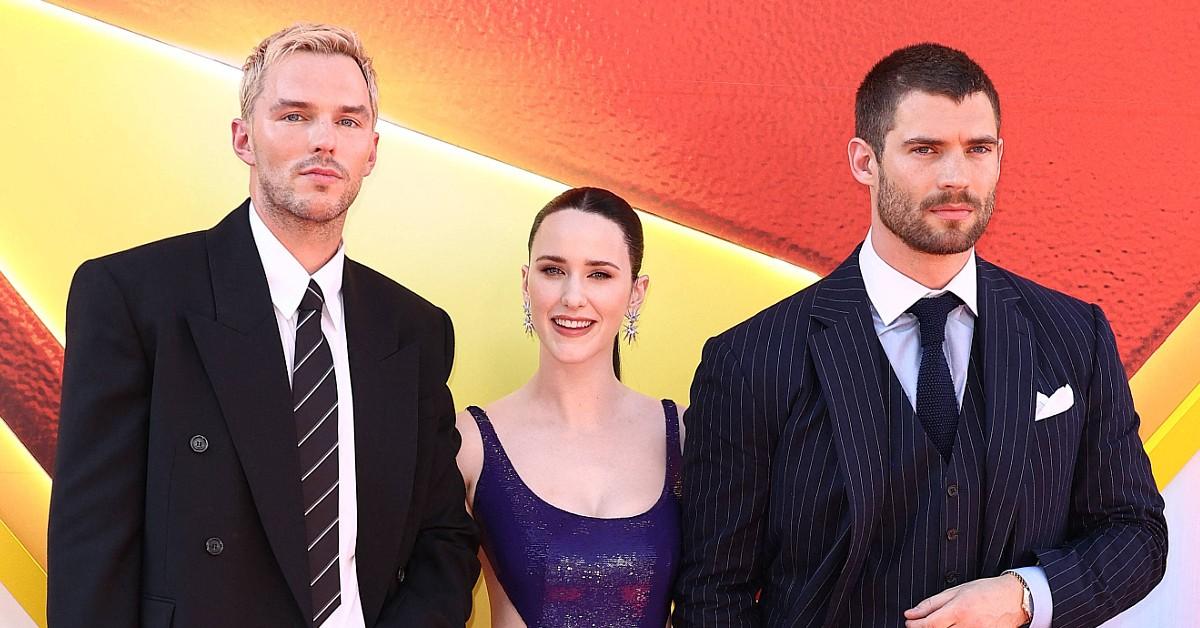 Photo of David Corenswet, Nicholas Hoult and Rachel Brosnahan