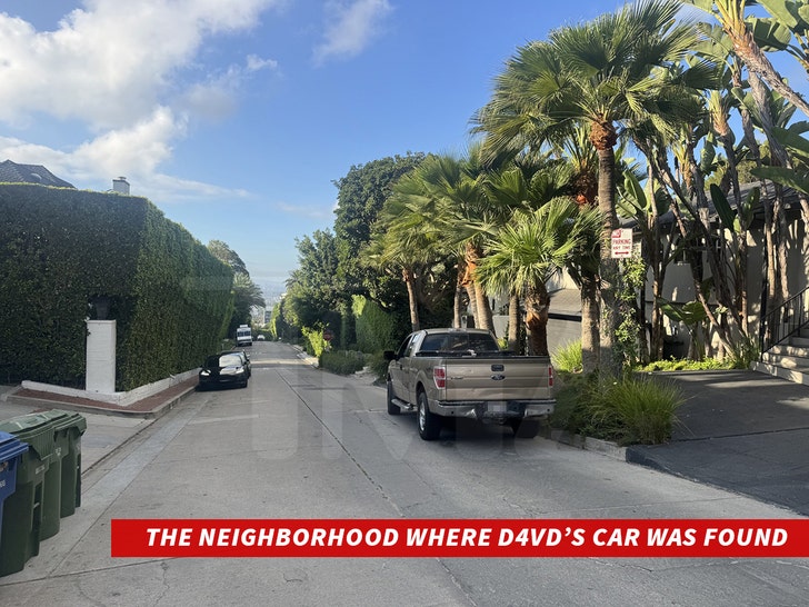 The neighborhood where D4VDs car was found tmz 2