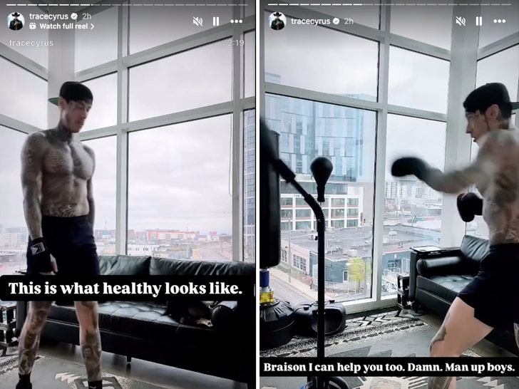 brasion and trace cyrus insta 2