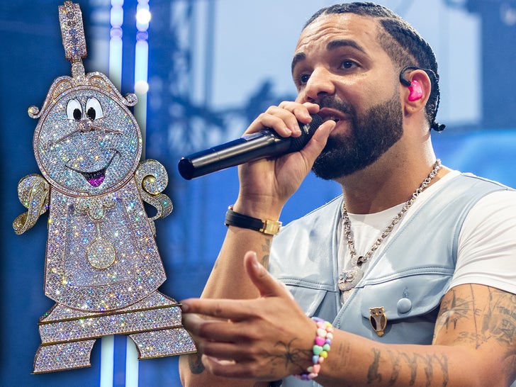 Drake Gets Diamond-Heavy 'Beauty and the Beast' Cogsworth Clock from Alex Moss