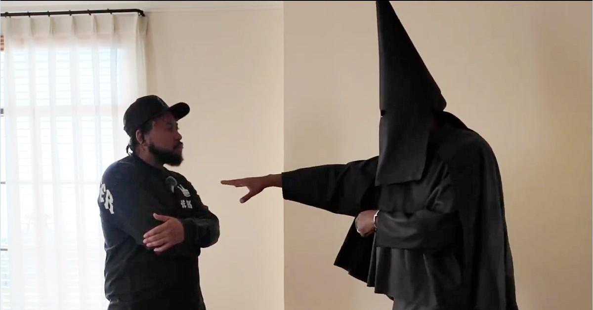 kanye west kkk outfit