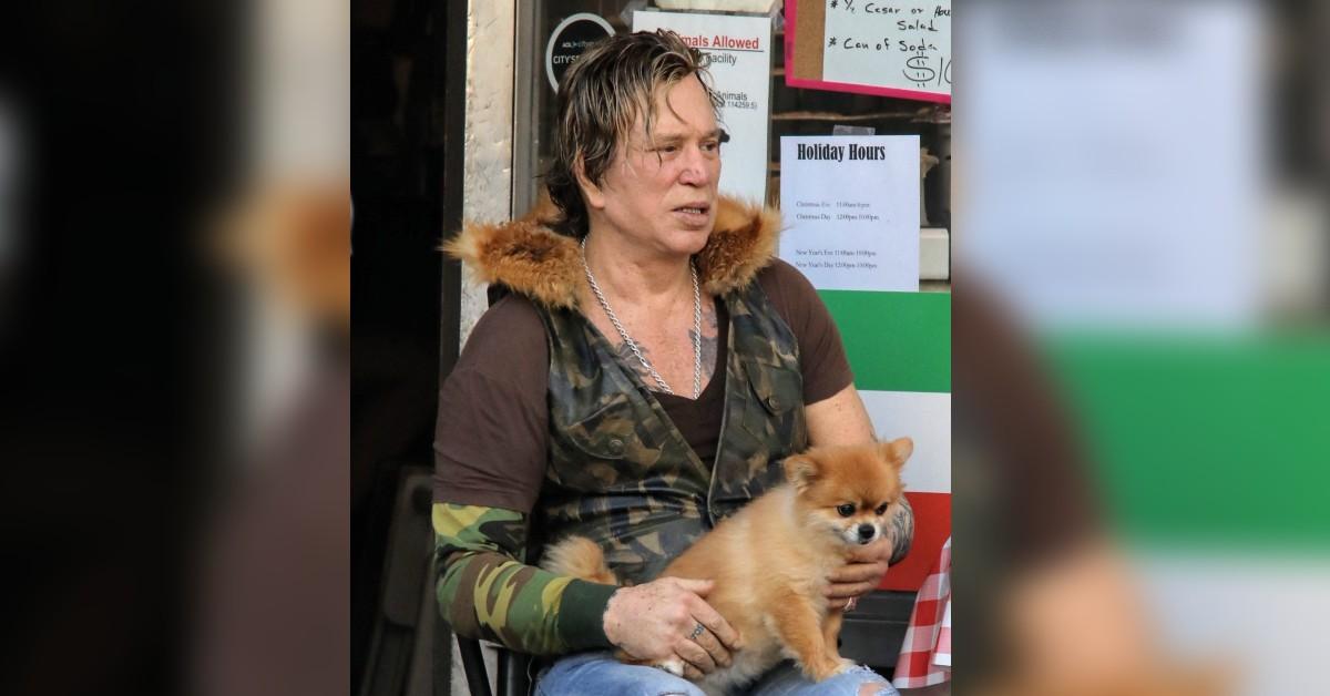 mickey rourke celebrity big brother quit show creepy passing out  mega