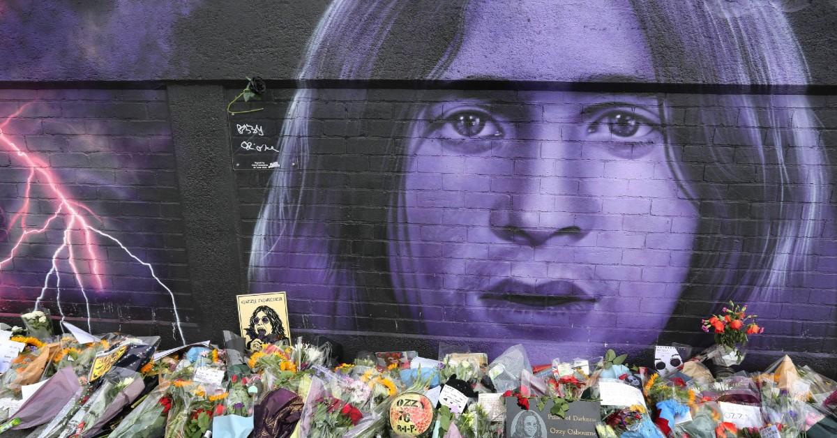 ozzy-osbourne-flower-tributes-1753892919207 Photo of Ozzy Osbourne's memorial