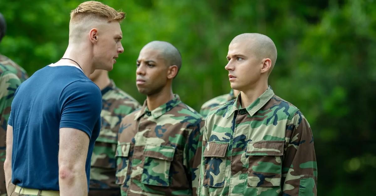 pentagon-gay-military-netflix-show-boots-pete-hegset-soldiers-boots-netflix1-1760721221242 Grab from 'Boots' on Netflix.