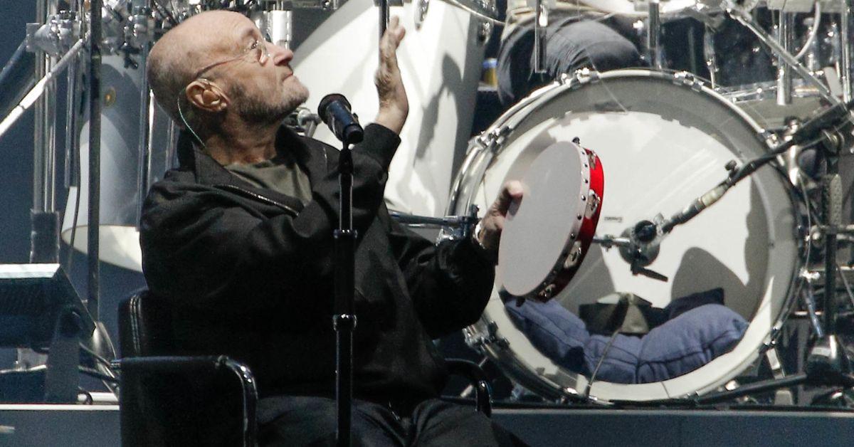 phil-collins-health-crumbles-diabetes-nerve-damage-1-1755851381581 Drumming during a Genesis reunion left Phil Collins with spinal surgery and lasting nerve damage.
