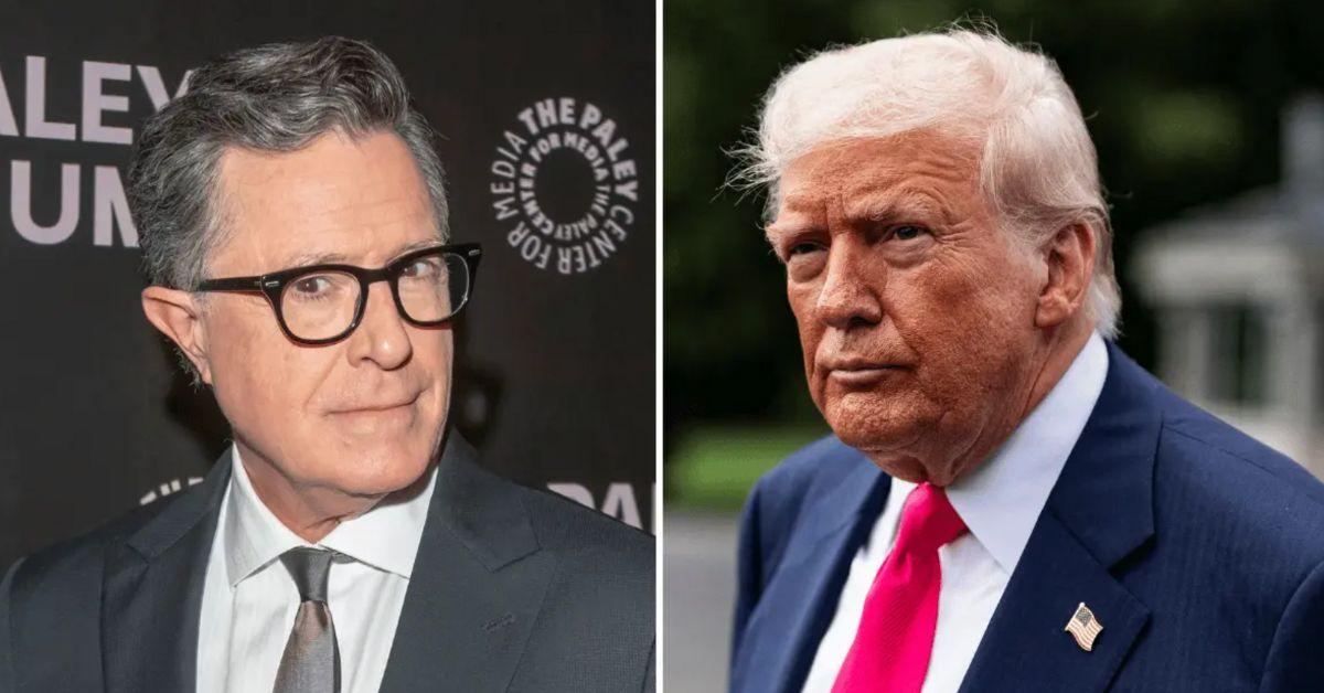 stephen-colbert-called-out-paramount-over-donald-trump-settlement-1753814090401 Photo of Stephen Colbert and Donald Trump