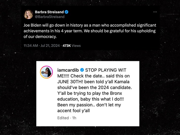 celebs react to joe biden dropping out of the race tweets