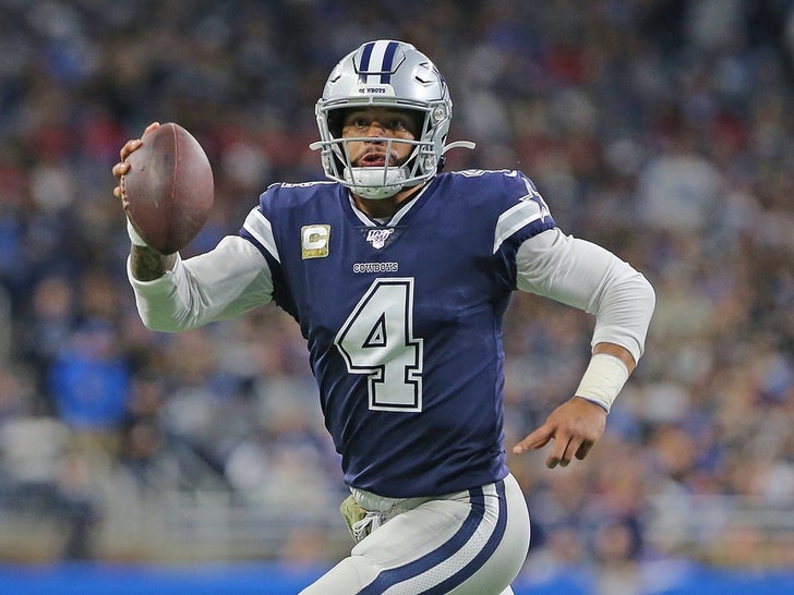 Dak Prescott On The Field