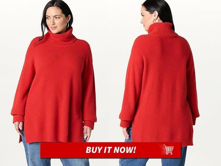 125b9898cb8d484d8d4323763e7f3544_md The Drop Women's Grayson Super Soft Drop-Shoulder Turtleneck Sweater