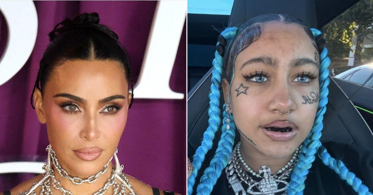 picture of Kim Kardashian and North West