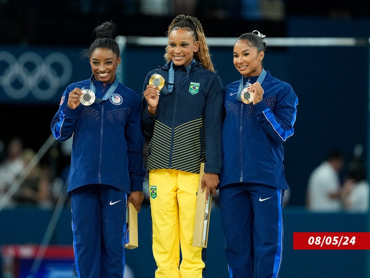 Simone Biles, Jordan Chiles, Rebeca Andrade