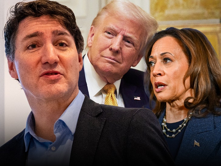 justin trudeau kamala donald trump getty