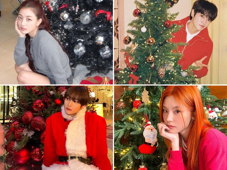 K-Pop Idols Diving Into The Christmas Spirit