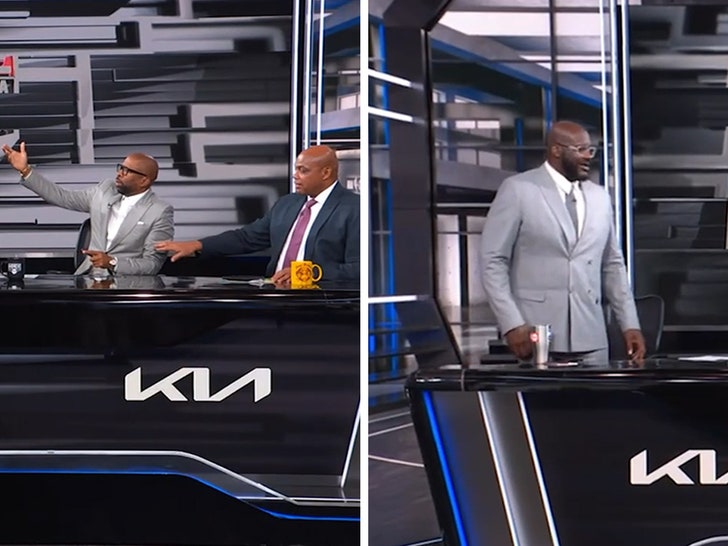 56c61bf720ac49fc8995b2f9675658be_md Charles Barkley, Kenny Smith, Shaquille O'Neal