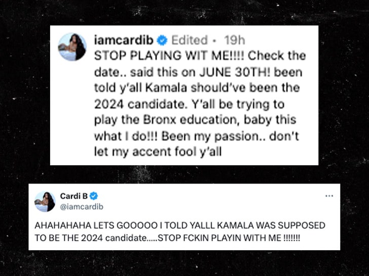 cardi b comments kamala harris.