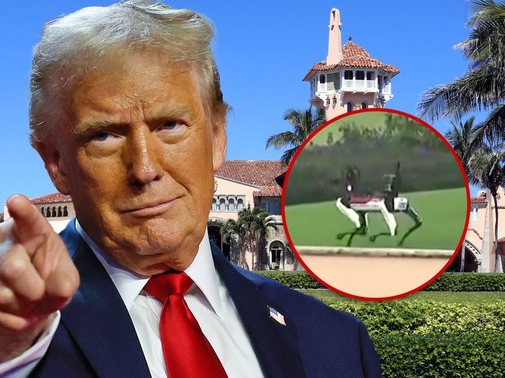 trump maralago robot dog